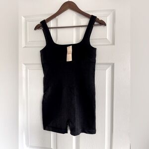 One Piece Halter Top Romper black XL